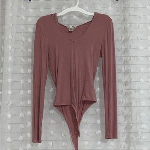 Pink Body Suit With Hood